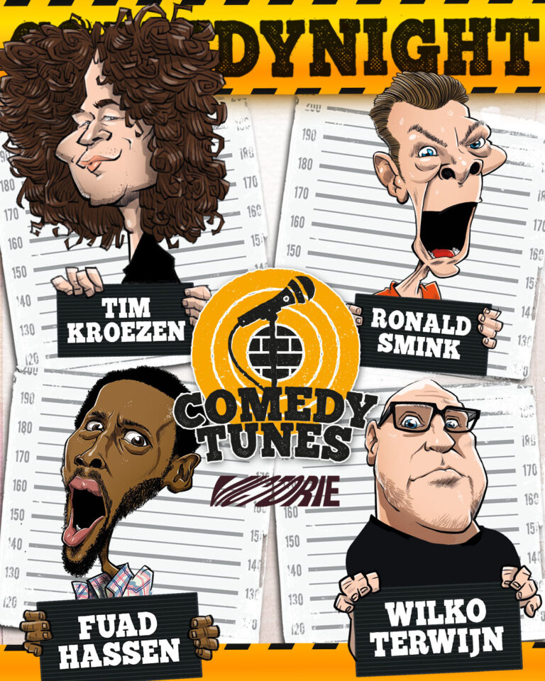 ComedyTunes ComedyNight – Tim Kroezen, Ronald Smink, Fuad Hassen en Wilko Terwijn — Theater in Alkmaar